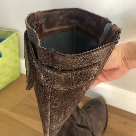 Duo leather wide calf boots - Picture 5 of 7